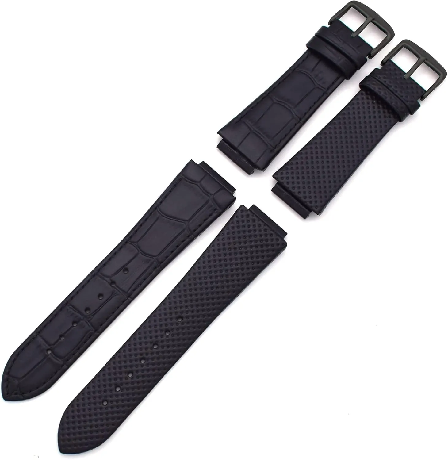 24MM Genuine Leather Watch Strap Band Replacement for MASERATI Mens Watches R8821108025 R8851108002