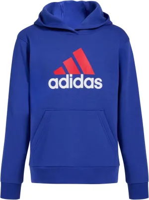 adidas Boys' Long Sleeve Fleece Pullover Hoodie