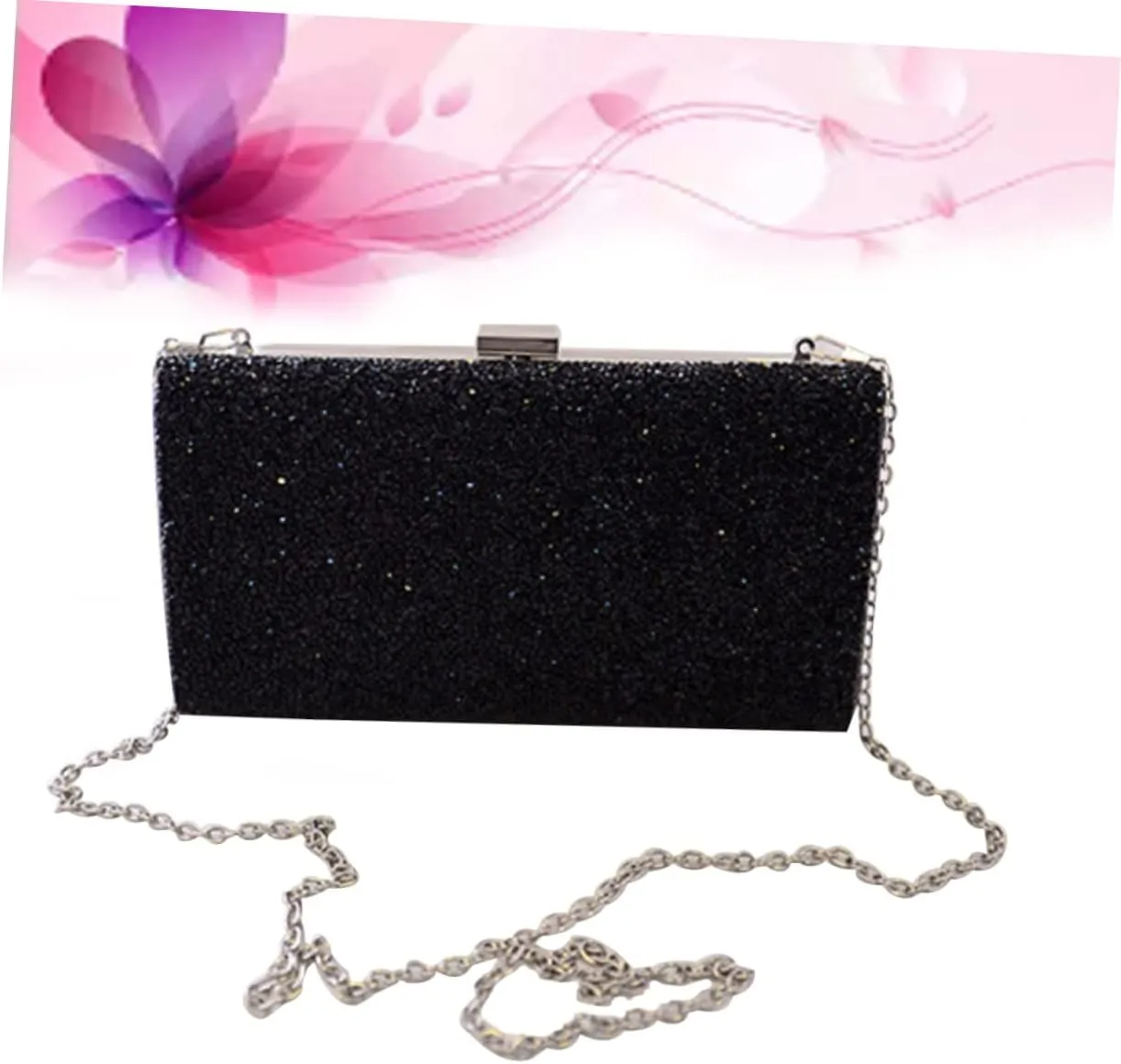 Amosfun 2pcs weddng party Shoulder Bag for women Vintage Handbag rhinestone Crossbody Bag rhinestone Hand Bags