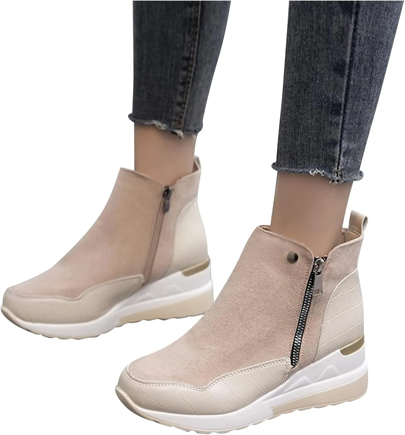 Ankle Boots for Men Women Booties Ankle White Boots Point Toe Boots for Women Womens Western Ankle Cowboy Boots Cutout Block Heel Booties Brown Short Ankle Western Cowboy Boots for Women