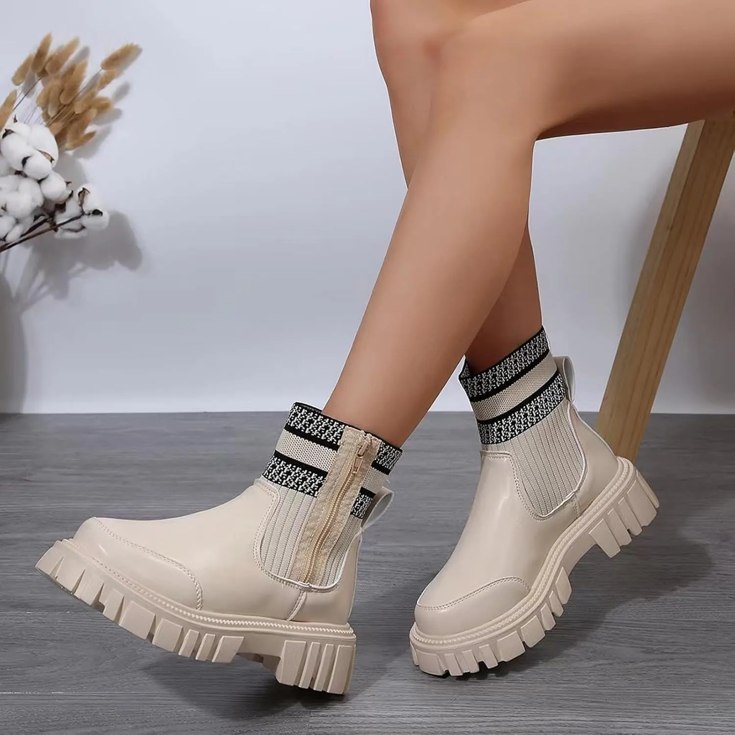 Ankle Boots Men Square Toe Ankle Boots Lace Up Ankle Boots for Women Boots for Skinny Legs Boots for Women Ankle Booties Low Heel Boot for Sprained Ankle
