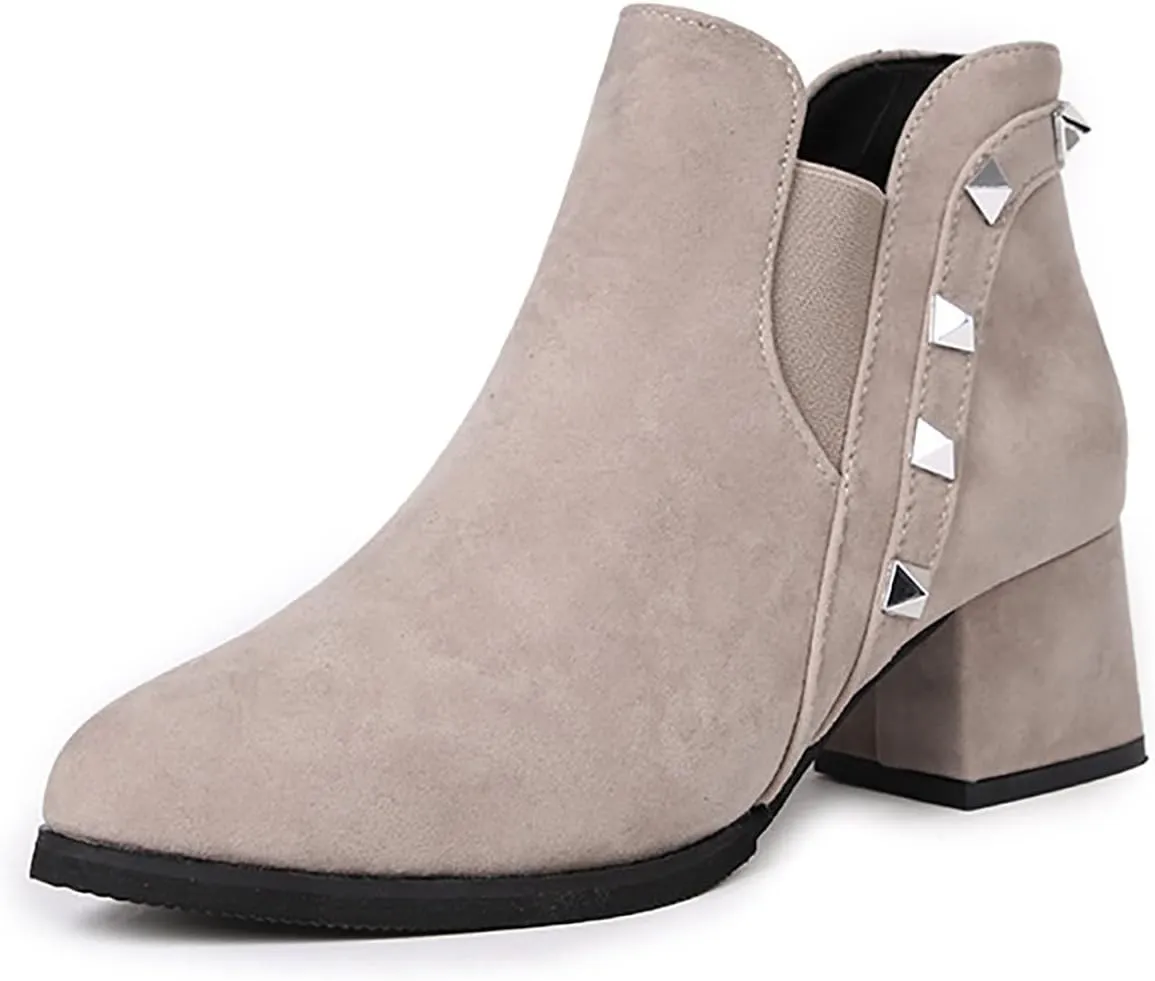 Ankle Boots Men Square Toe Ankle Boots Lace Up Ankle Boots for Women Boots for Skinny Legs Boots for Women Ankle Booties Low Heel Boot for Sprained Ankle