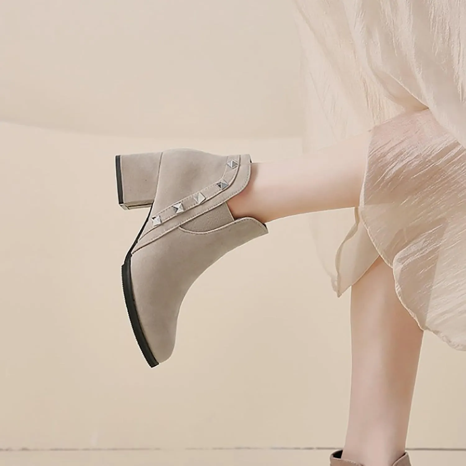 Ankle Boots Men Square Toe Ankle Boots Lace Up Ankle Boots for Women Boots for Skinny Legs Boots for Women Ankle Booties Low Heel Boot for Sprained Ankle