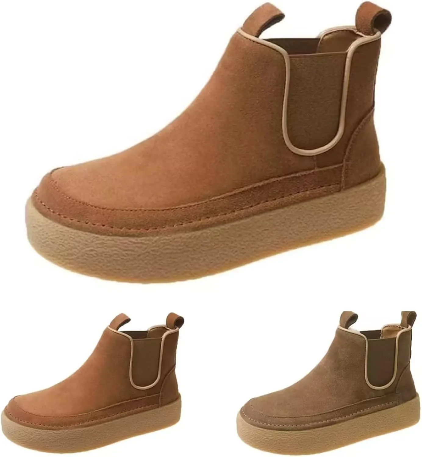 Ankle Cowboy Boots for Women Botas Mujer Heels Boots Leather Wedge Boots for Women Mens Black Round toe Ankle High Western Boots Wide Width Dress Booties for Women Plus Size