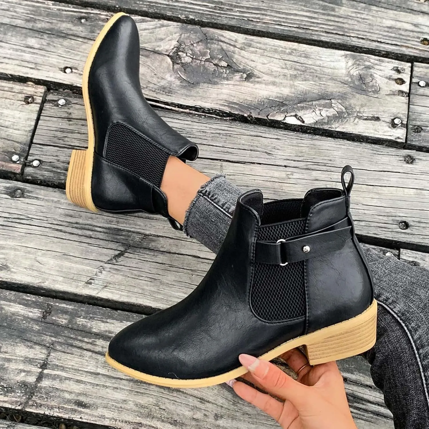 Ankle Cowboy Boots for Women Womens Fall Boots 2024 Gray Boots Heeled Combat Boots for Women Womens Ankle Boots Black Brown Ankle Boots for Women