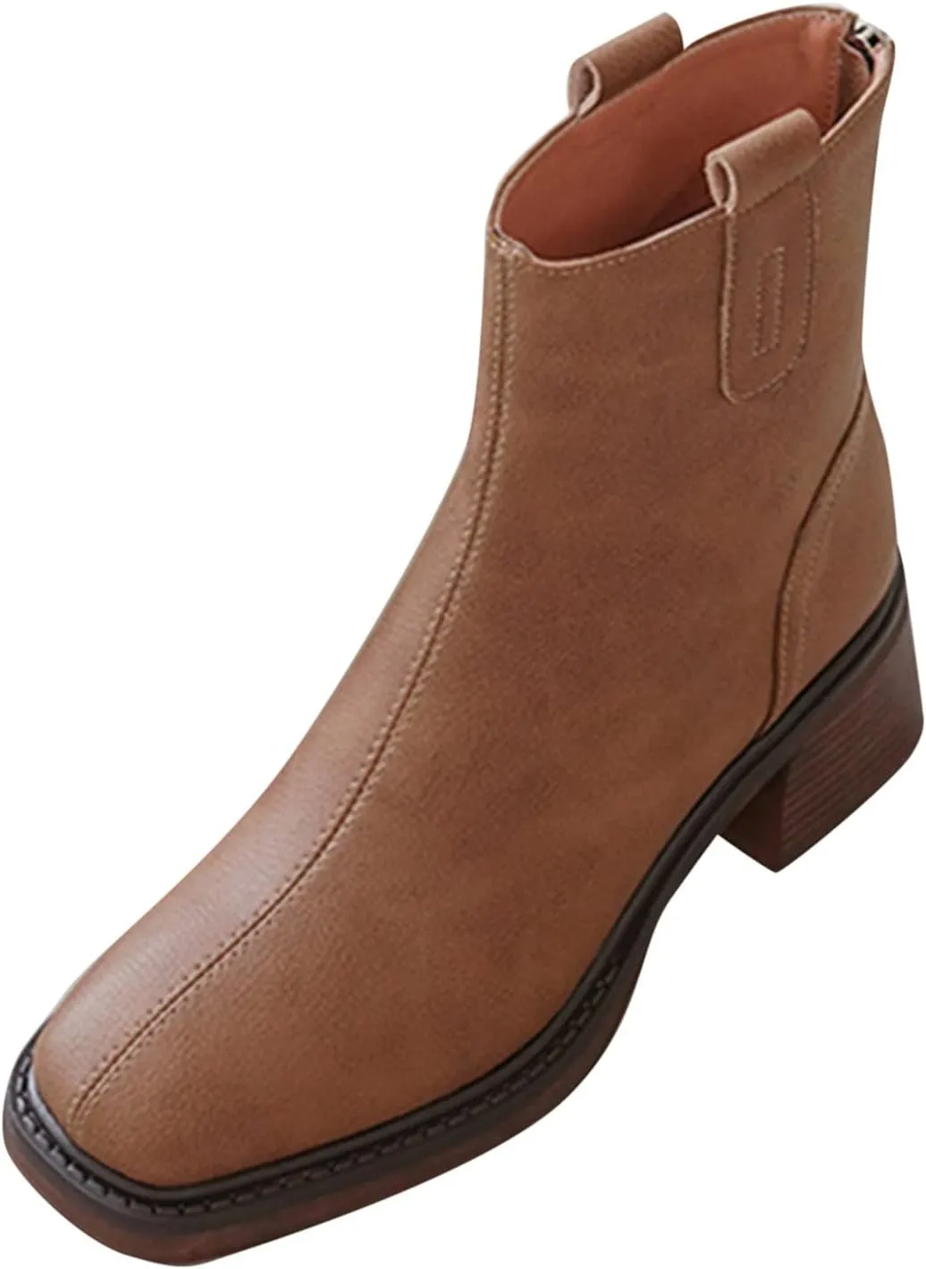 Ankle Cowboy Boots for Women Womens Fall Boots 2024 Tan Cowboy Boots for Women Womens Casual Wide Width Black Ankle Boots Wide Width for Women Chunky Heel Women's Wide Width Boots