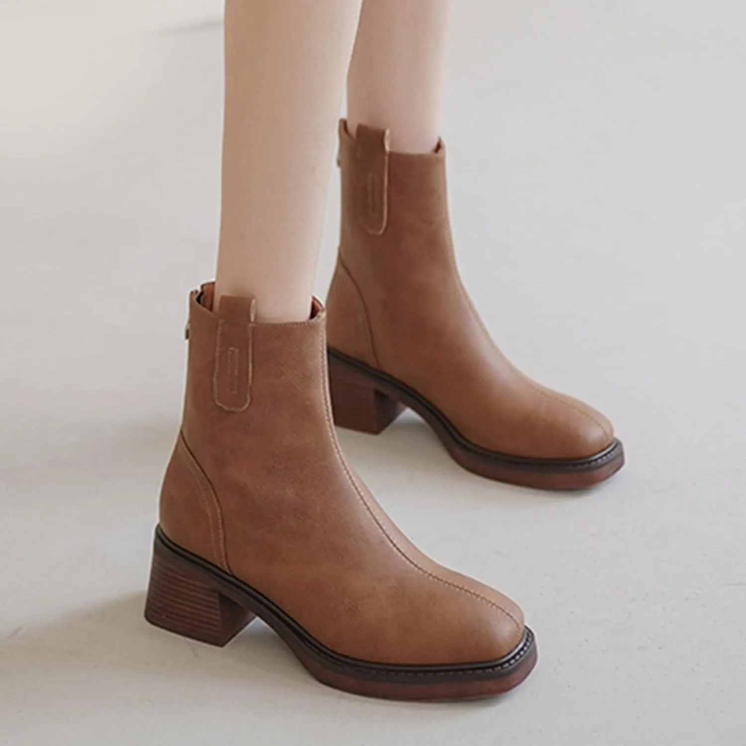 Ankle Cowboy Boots for Women Womens Fall Boots 2024 Tan Cowboy Boots for Women Womens Casual Wide Width Black Ankle Boots Wide Width for Women Chunky Heel Women's Wide Width Boots