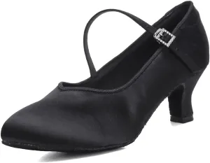 AOQUNFS Ballroom Dance Shoes Women Closed Toe Salsa Latin Dance Shoes,Model 3525