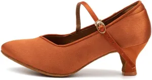 AOQUNFS Women Ballroom Dance Shoes Closed Toe Walts Salsa Latin Dancing Shoes,138