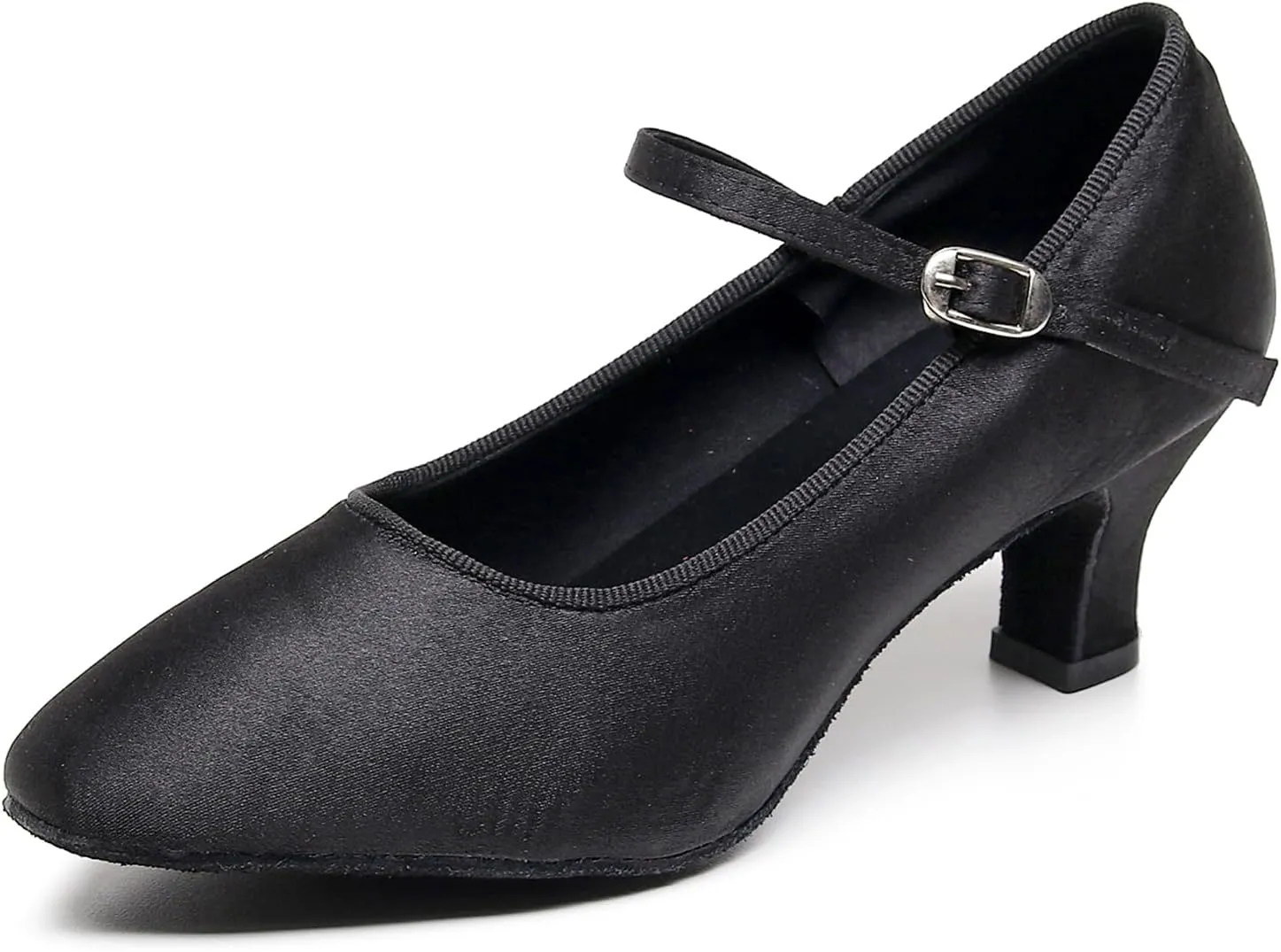 AOQUNFS Women Ballroom Dance Shoes Closed Toe Walts Salsa Latin Dancing Shoes,FT-020