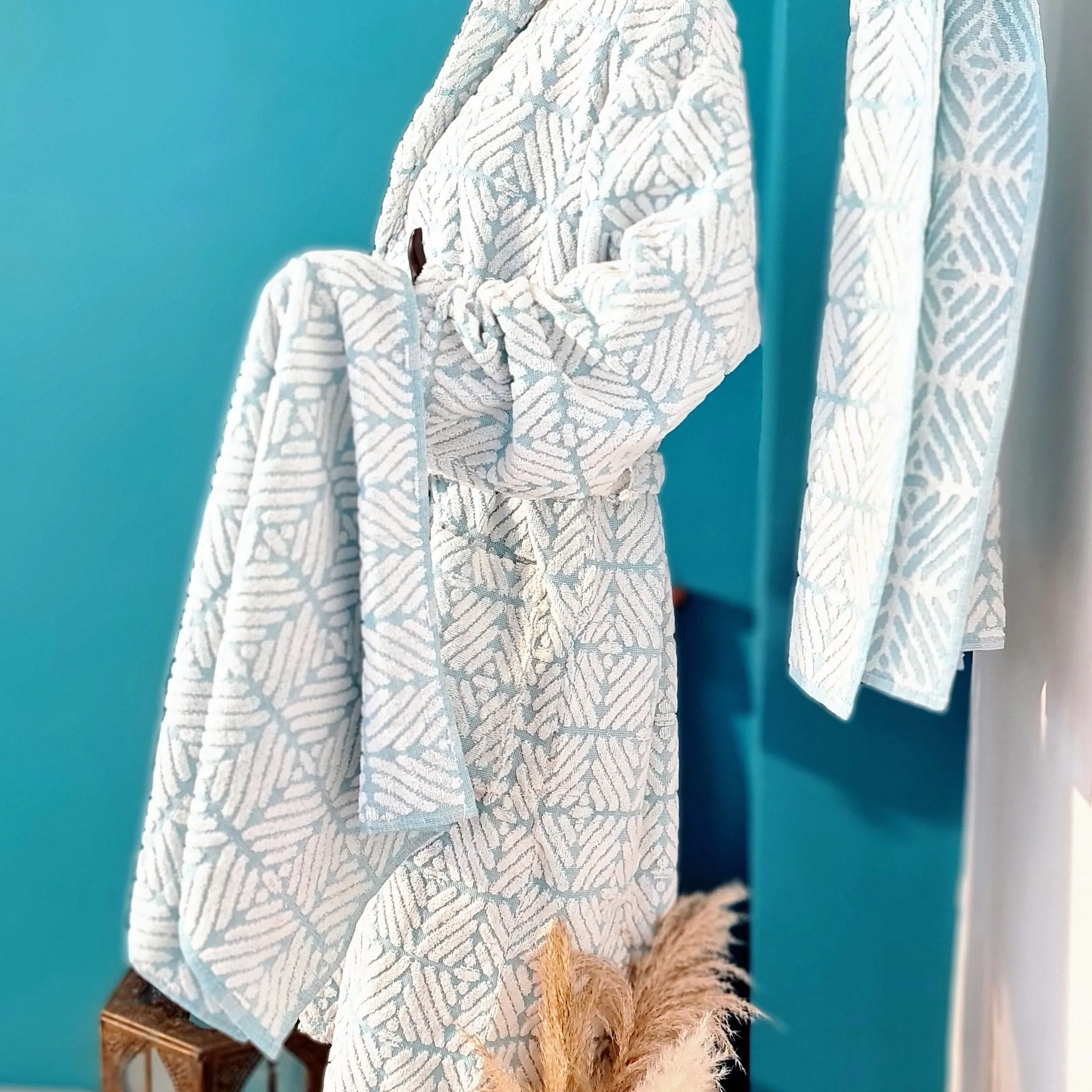 Bathrobe Bath Towel Head Towel Set