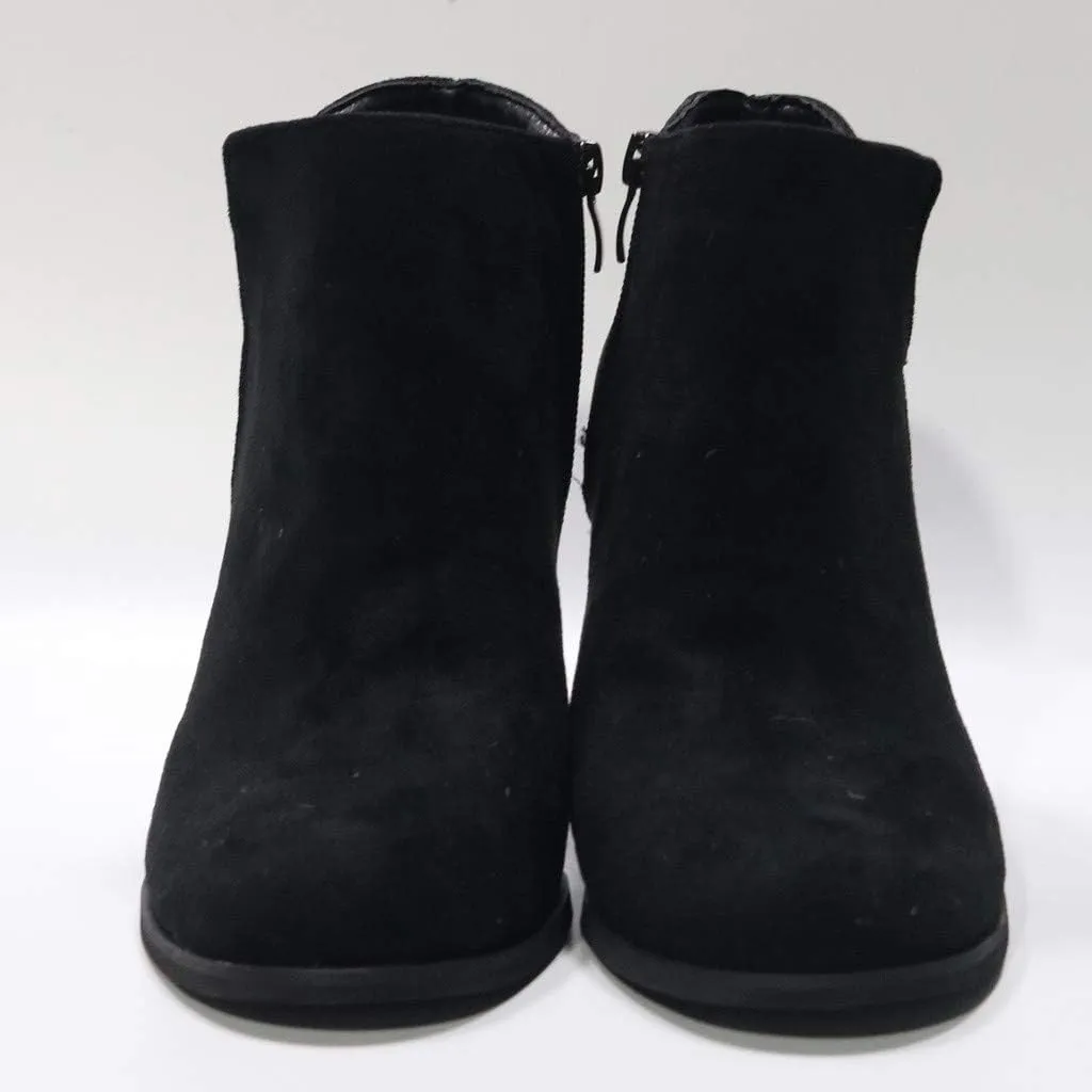 Black Booties Botas Negras Heel Boots for Women Women Business Casual Black and White Boots for Women Ankle Booties Sexy Low Heels Women's Ankle Boots Black