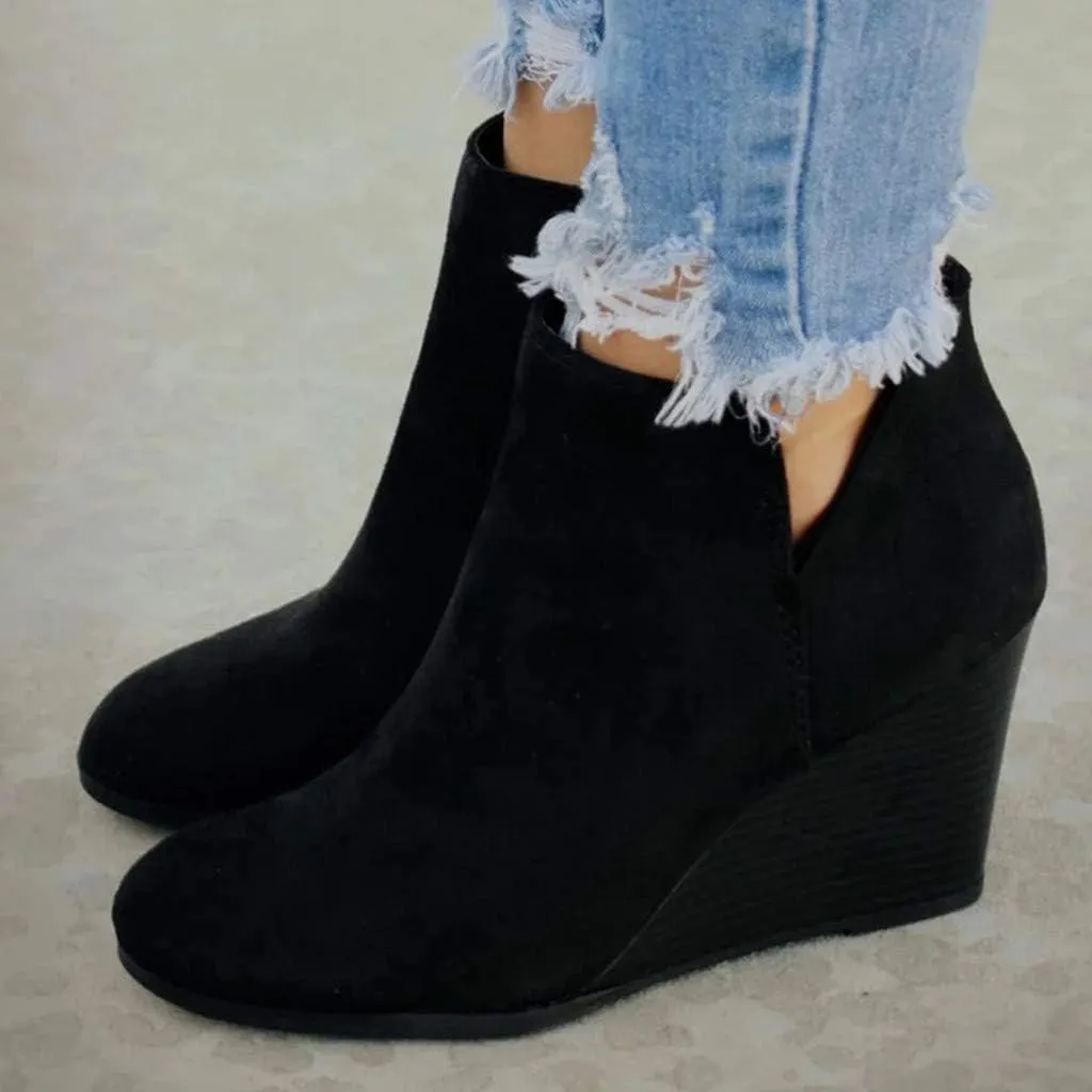 Black Booties Botas Negras Heel Boots for Women Women Business Casual Black and White Boots for Women Ankle Booties Sexy Low Heels Women's Ankle Boots Black