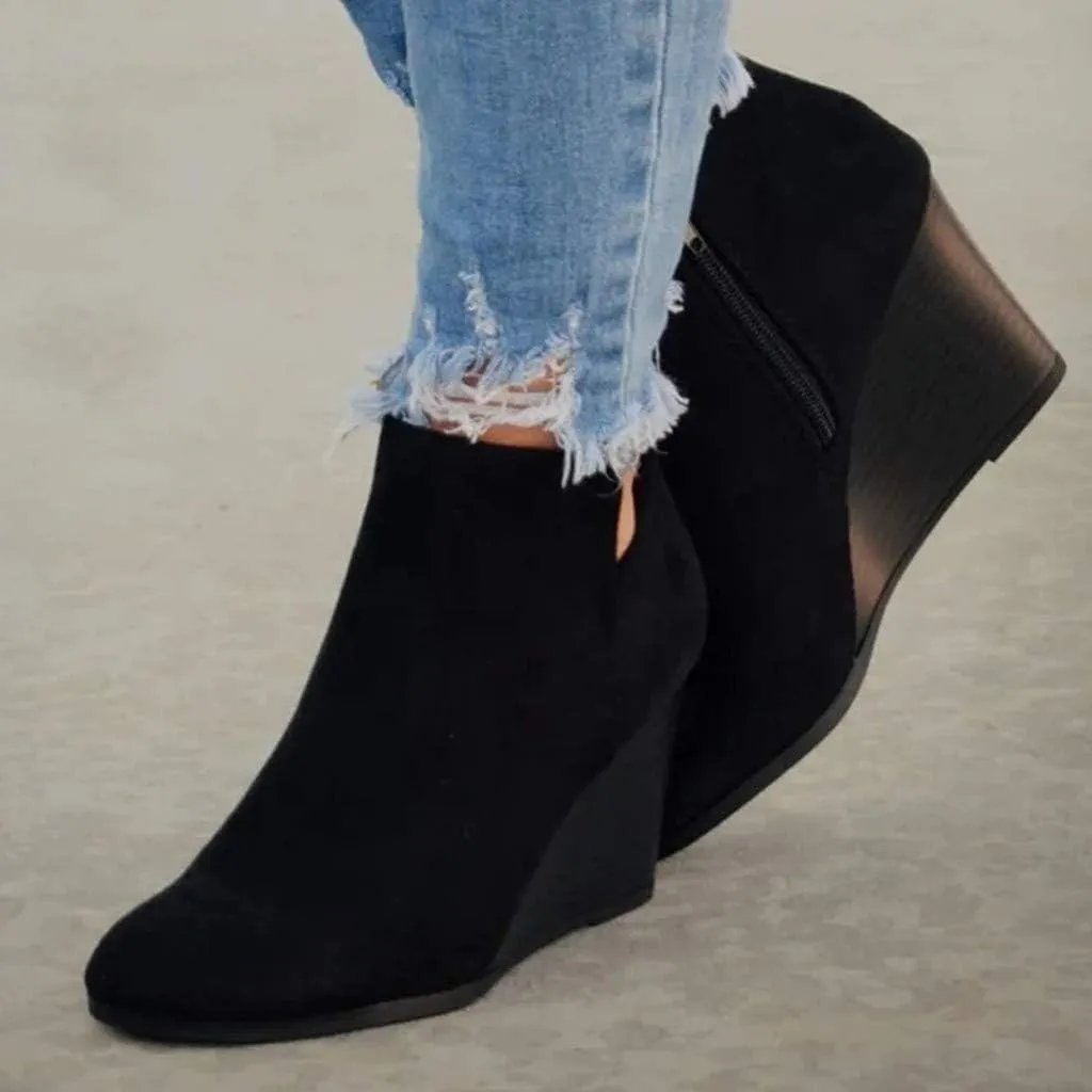 Black Booties Botas Negras Heel Boots for Women Women Business Casual Black and White Boots for Women Ankle Booties Sexy Low Heels Women's Ankle Boots Black