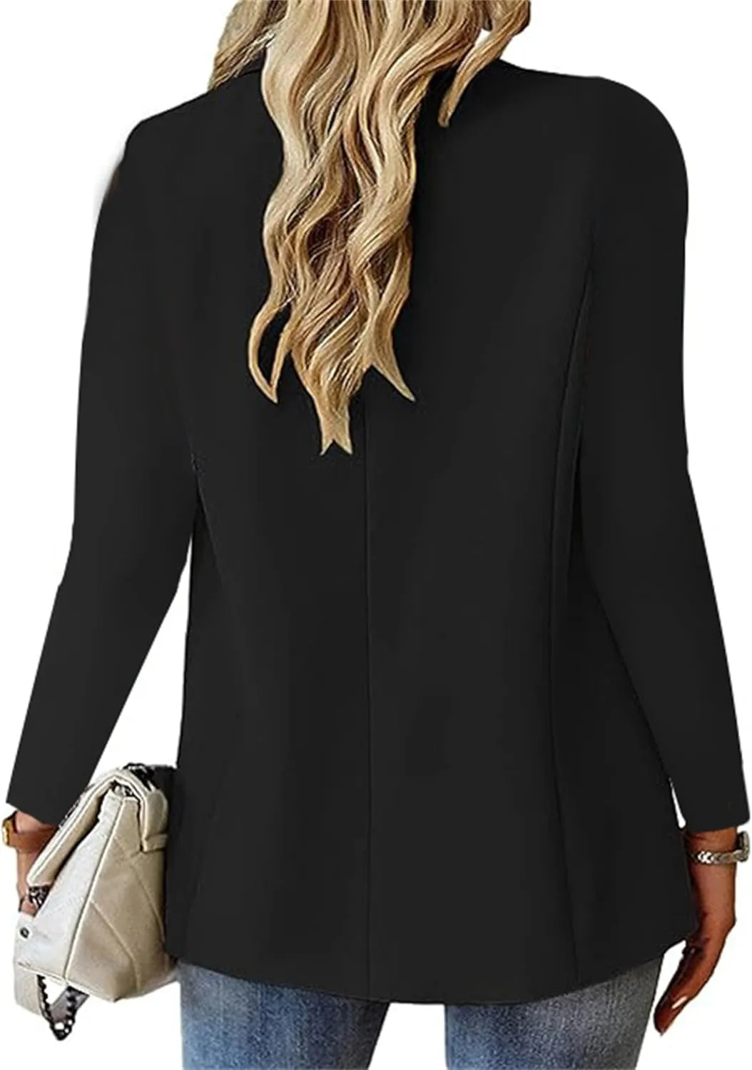 Blazers for Women Business Casual Lightweight Office Work Suit Jacket Elegant Lapel Long Sleeve Blazer with Pockets