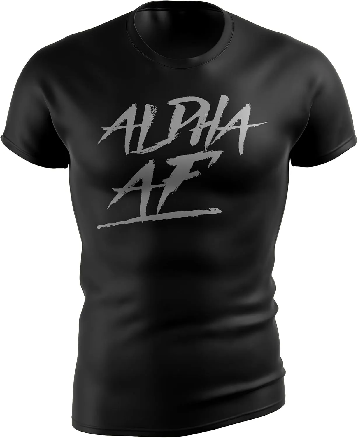 Bodybuilding Shirts for Men - Motivational Gym Muscle Black Tshirt for Workout - Snug Athletic Fit - 100% Cotton Material