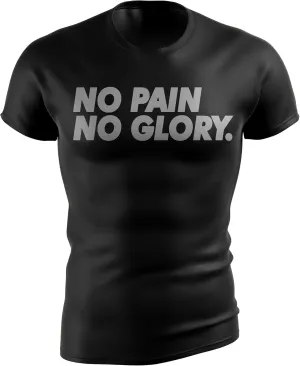 Bodybuilding Shirts for Men - Motivational Gym Muscle Black Tshirt for Workout - Snug Athletic Fit - 100% Cotton Material