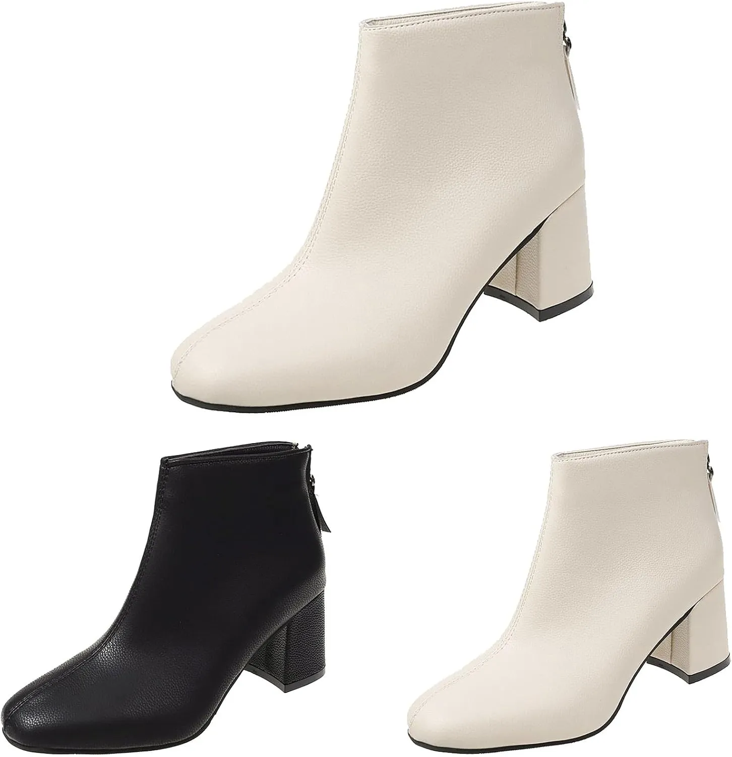 Boots Women Fall Boots for Women Womens Leather Booties Botas De Piel Para Mujer Elegantes Ankle Cowboy Boots for Women Wide Width Women's Shoes Size 11 Wide Width