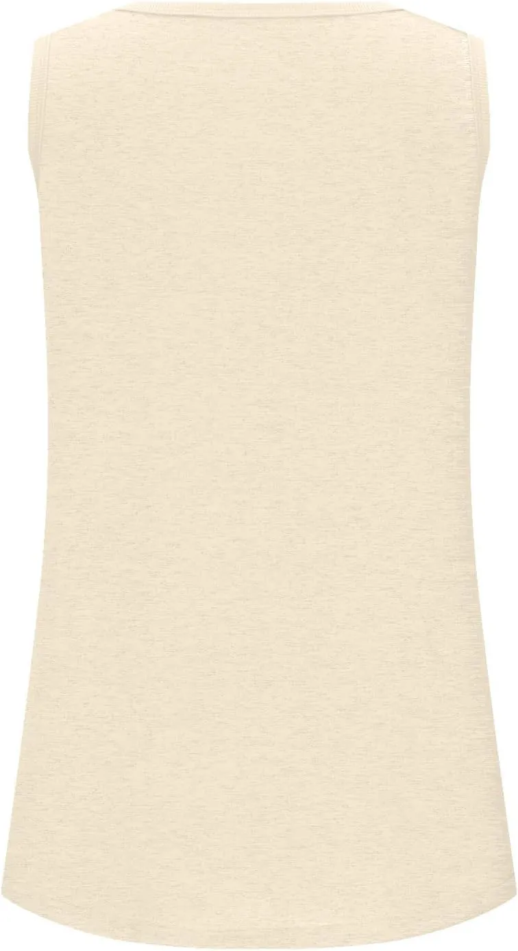 Borniu Womens Tank Tops Summer Loose Sleeveless Tops Scoop Neck Curved Hem Casual Flowy Shirt 2024 Outfits Clothes