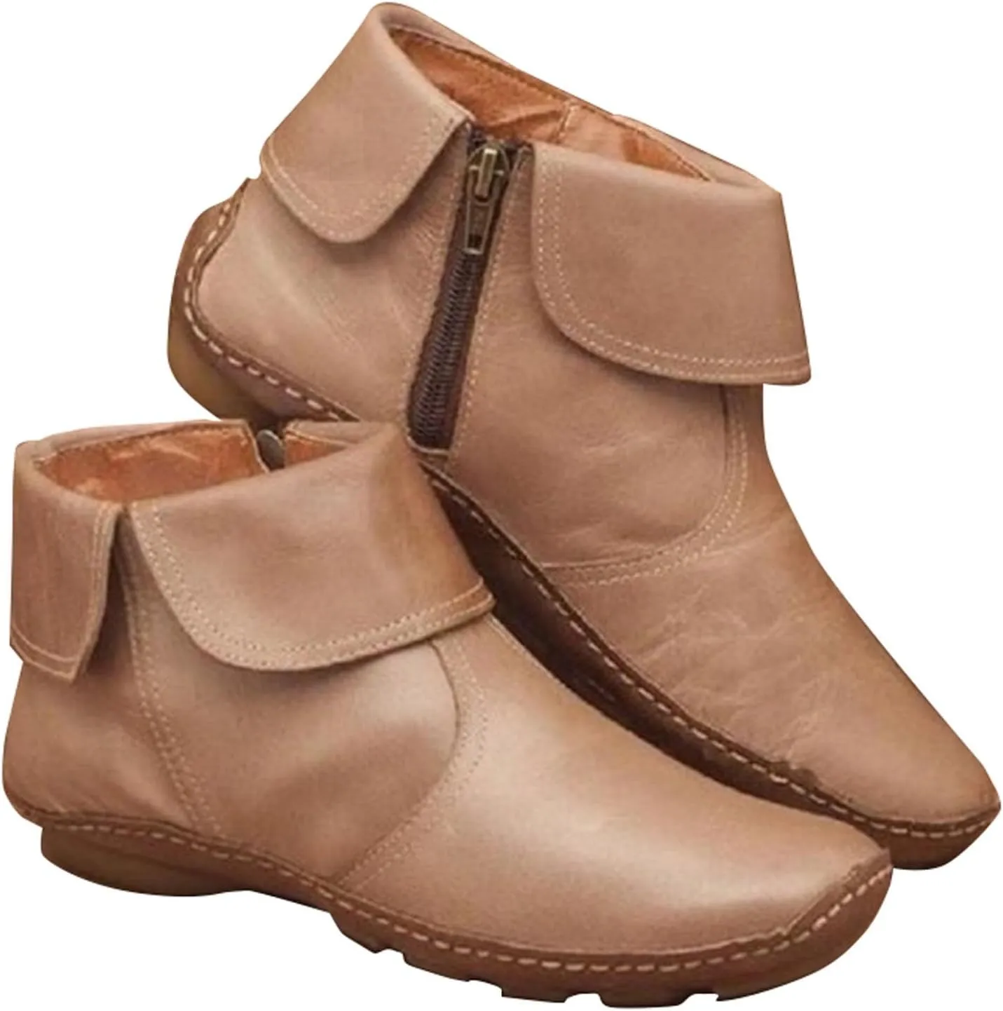 Botines Para Mujer Wide Boots Winter Heels Ladies Low Heel Boots Black Boots Ankle Grey Leather Booties Women Ankle Boots