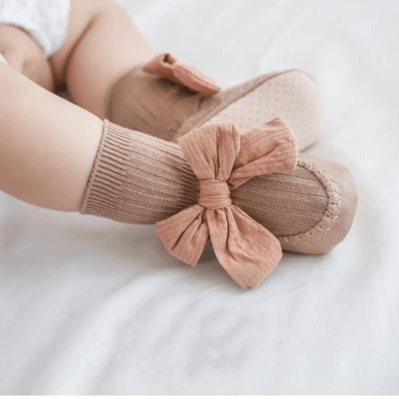 Bowknot Princess First Walker Sock Shoes