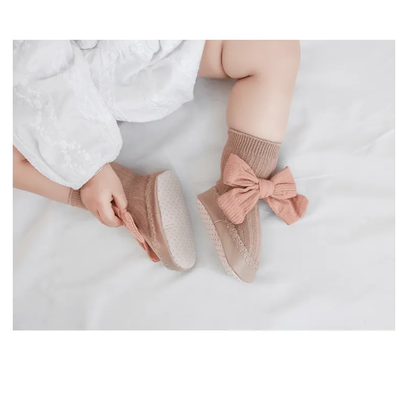 Bowknot Princess First Walker Sock Shoes