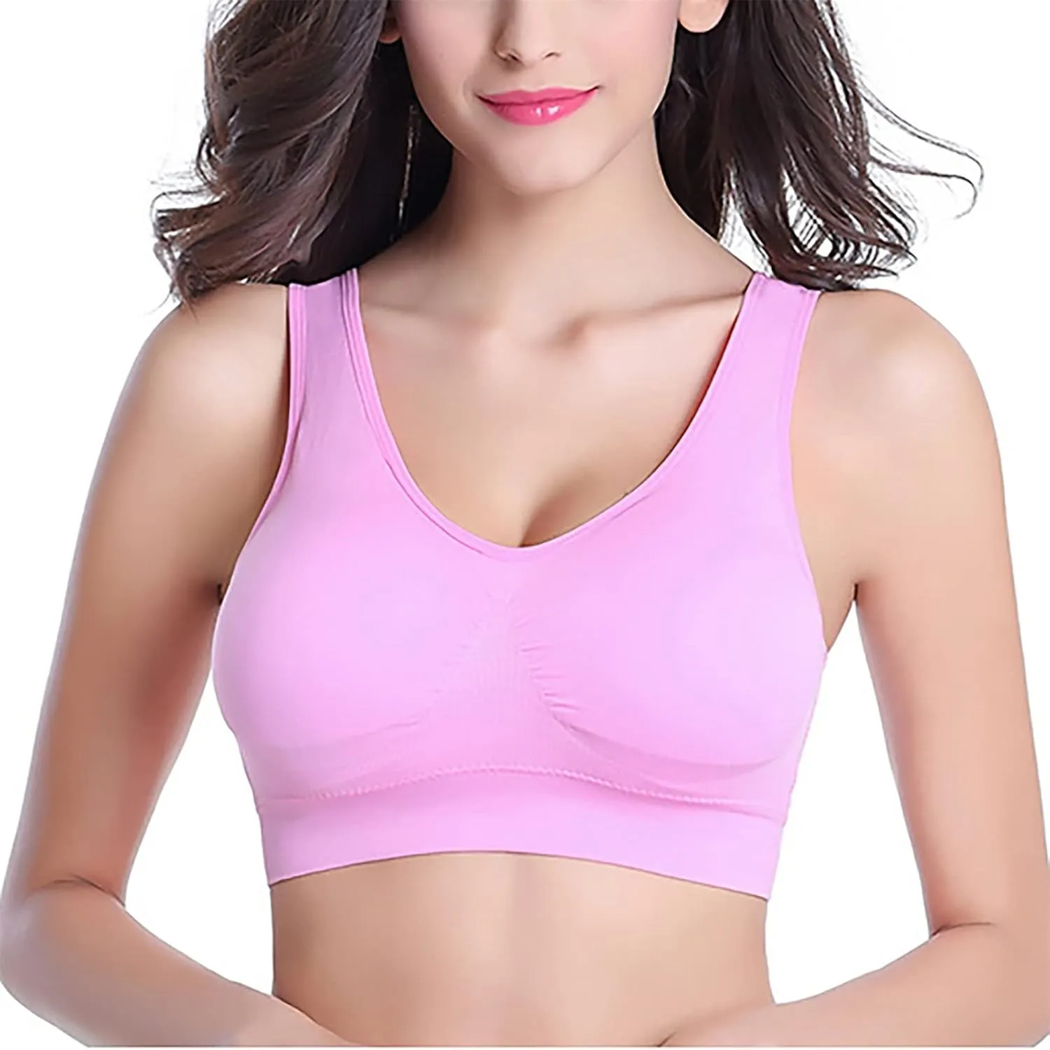 Bras for Women Large Size Underwear No Steel Ring Thin Bra Sports Yoga Underwear No Binding Underwear Purge Top