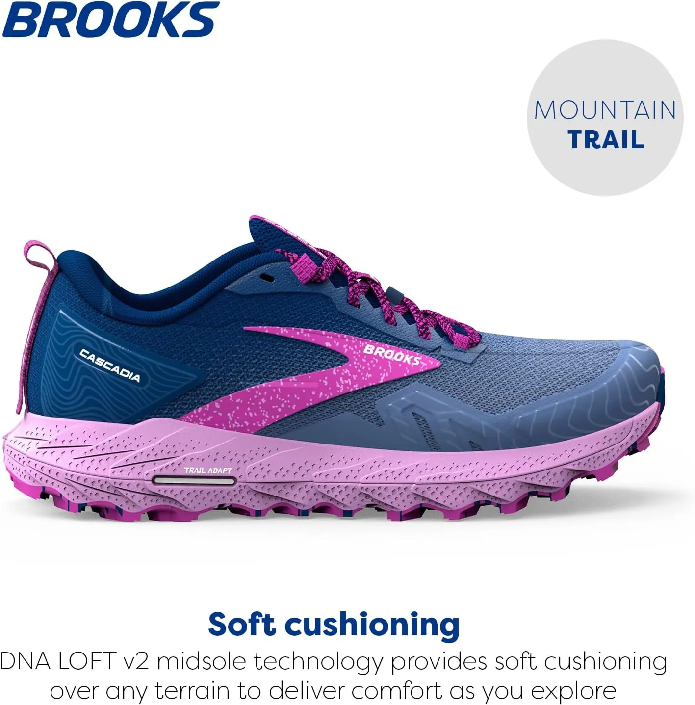Brooks Womens Cascadia 17 Trail Running Shoe
