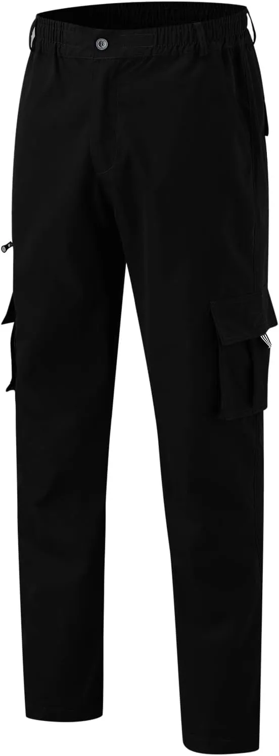 Cargo Pants for Men Big and Tall Sweatpants Fleece Open Bottom Drawstring Big and Tall Elastic Waist Sweatpants Cargo