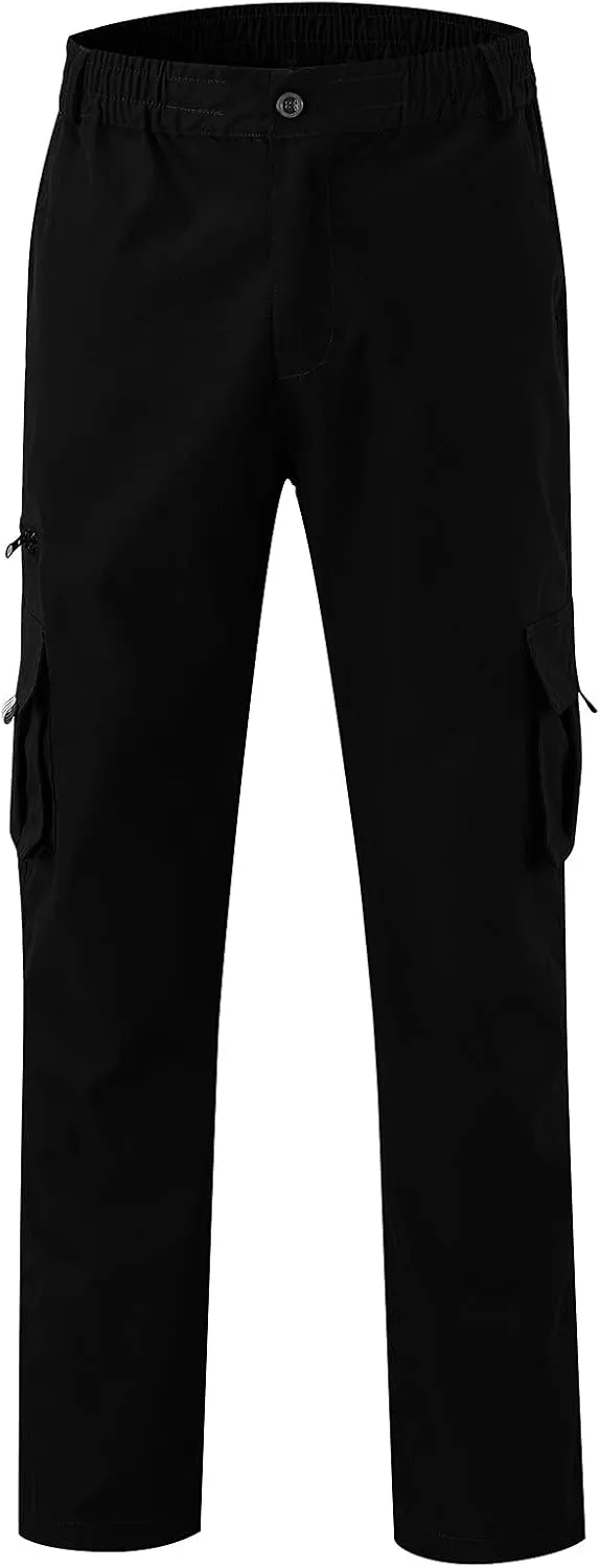 Cargo Pants for Men Big and Tall Sweatpants Fleece Open Bottom Drawstring Big and Tall Elastic Waist Sweatpants Cargo