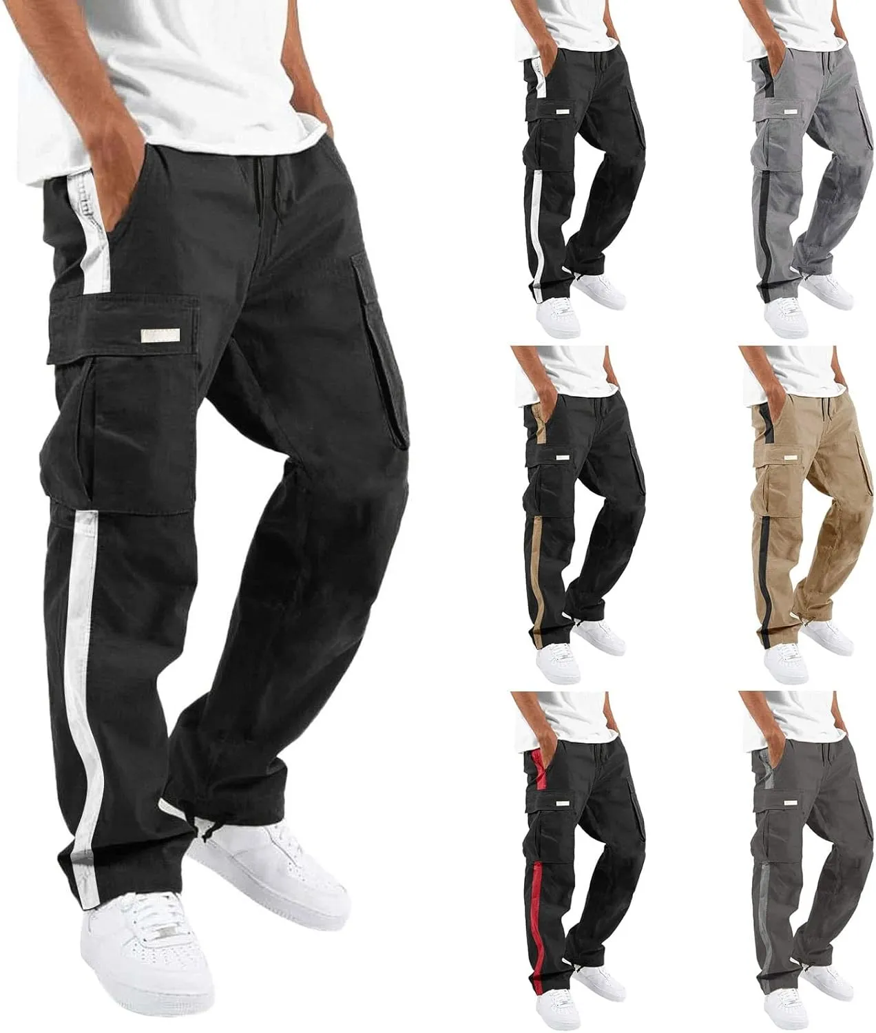 Cargo Sweatpants for Men Mens Lounge Pants Joggers for Men Track Pant Men's Jogging Pants Hiking Sweat Pants Fitness