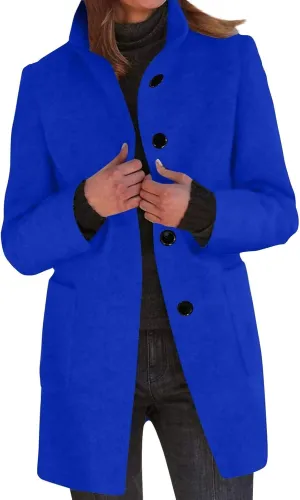 ChicCrate Women trench Coat Winter Long Jacket casual elegant peacoat trendy overcoat Outwear
