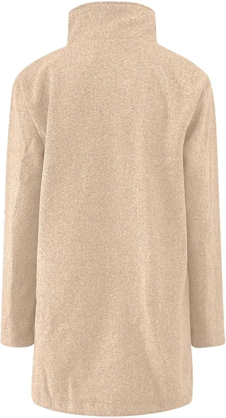 ChicCrate Women trench Coat Winter Long Jacket casual elegant peacoat trendy overcoat Outwear