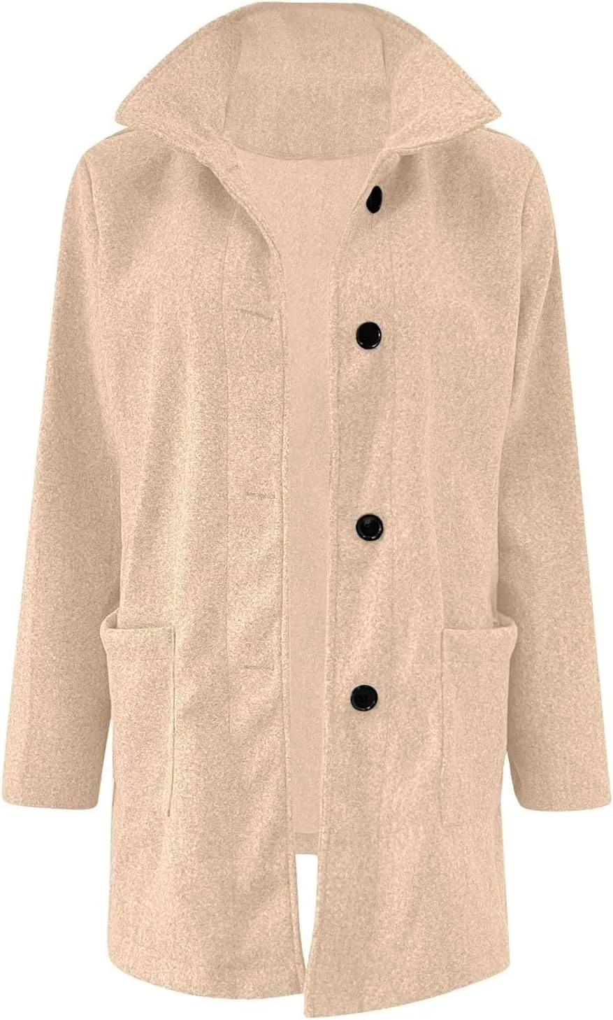 ChicCrate Women trench Coat Winter Long Jacket casual elegant peacoat trendy overcoat Outwear