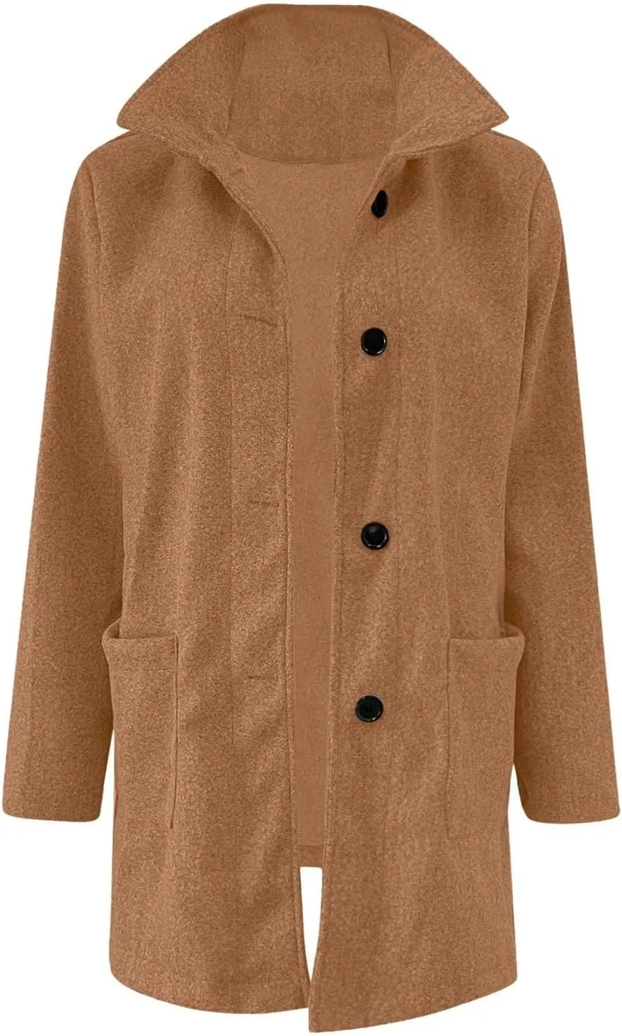 ChicCrate Women trench Coat Winter Long Jacket casual elegant peacoat trendy overcoat Outwear