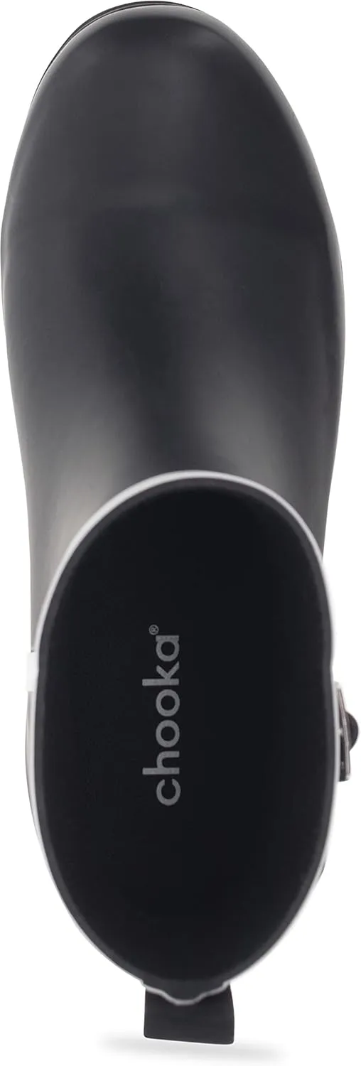 Chooka Women's Waterproof Buckle Bootie Rain Boot