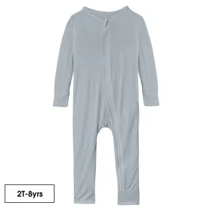 Coverall with Zipper in Pearl Blue