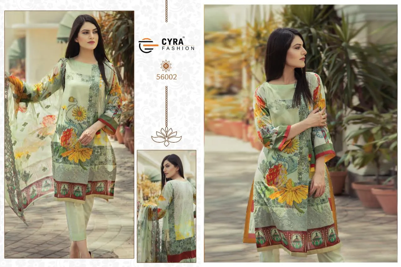 Cyra Fashion Launched Anabia Jam Cotton Embroidery Work Casual Wear Salwar Suits