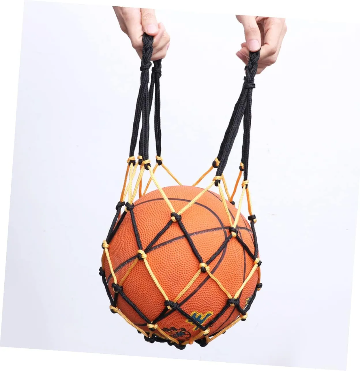 Drawstring mesh ball bag Net mesh beach bag Basketball Equipment Bags basketball holder bag Soccer Bag soccer ball bag storage single ball football bag mesh bag Braided rope