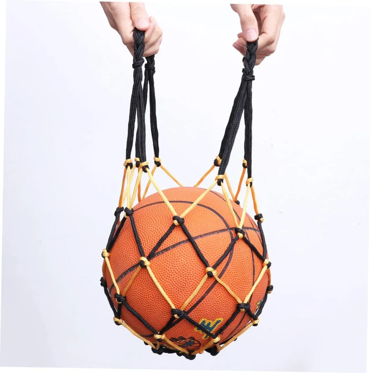 Drawstring soccer ball net Basketball Net Basketball Mesh Net Bag basket ball net basketball mesh bag Single Ball Carrier for Volleyball mesh ball bag carry basketball bag