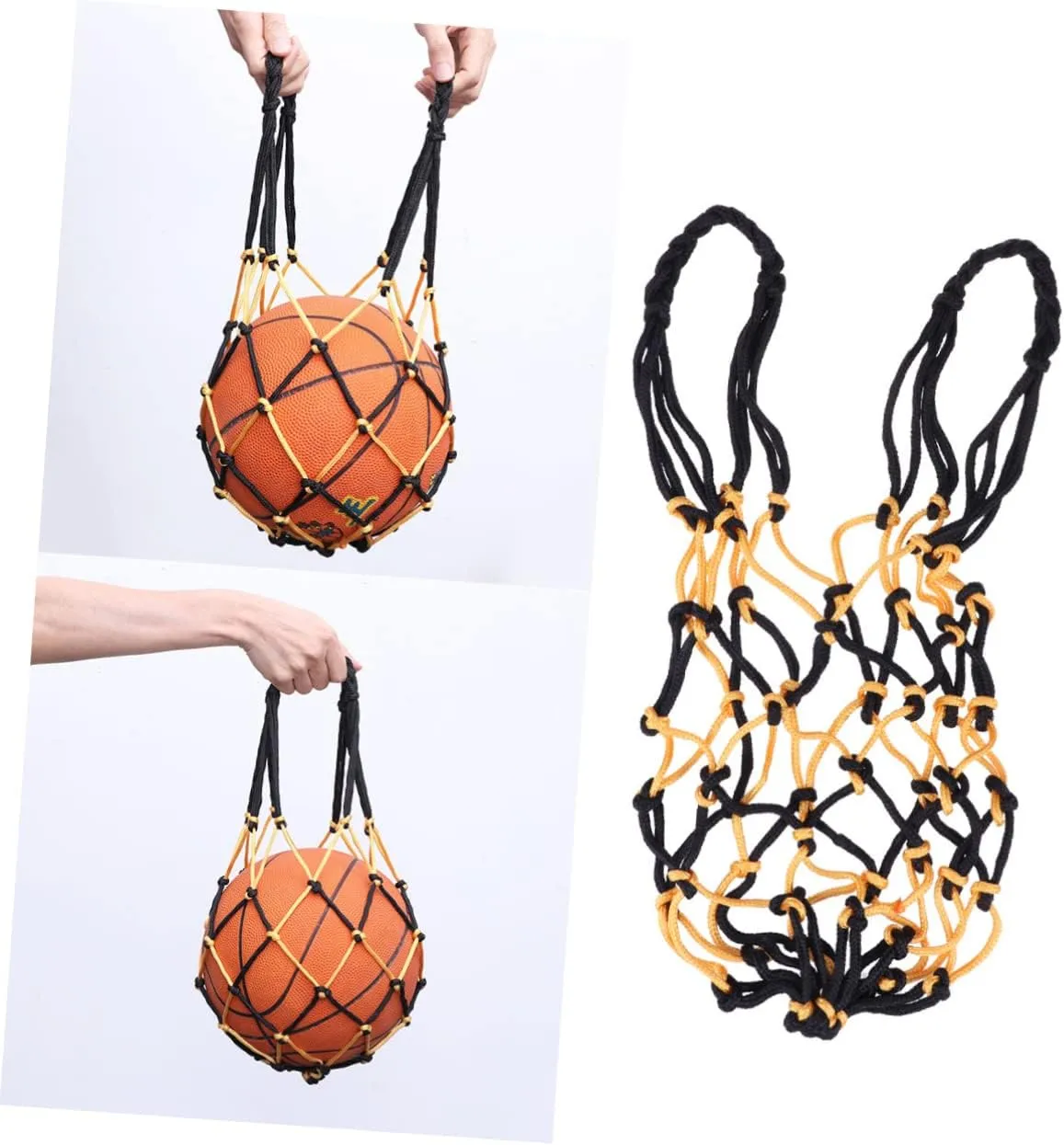 Drawstring soccer ball net Basketball Net Basketball Mesh Net Bag basket ball net basketball mesh bag Single Ball Carrier for Volleyball mesh ball bag carry basketball bag