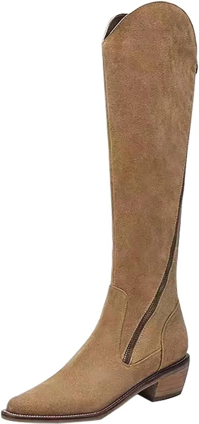 Dress Boots Women Black Womens Boots Pointed Boots for Women No Heel Booties Women'S Ankle Boots & Booties Wide Brown Boots for Women Ankle