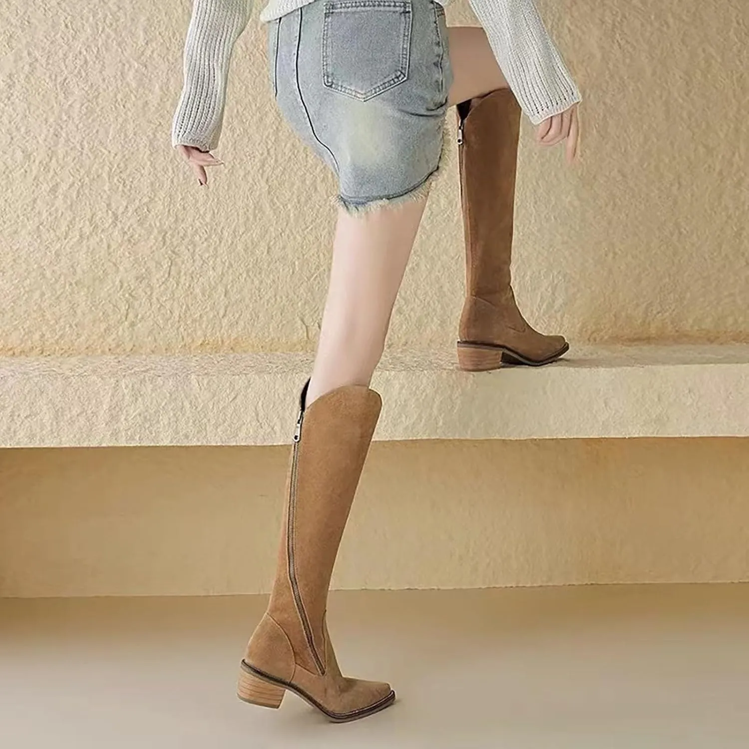 Dress Boots Women Black Womens Boots Pointed Boots for Women No Heel Booties Women'S Ankle Boots & Booties Wide Brown Boots for Women Ankle
