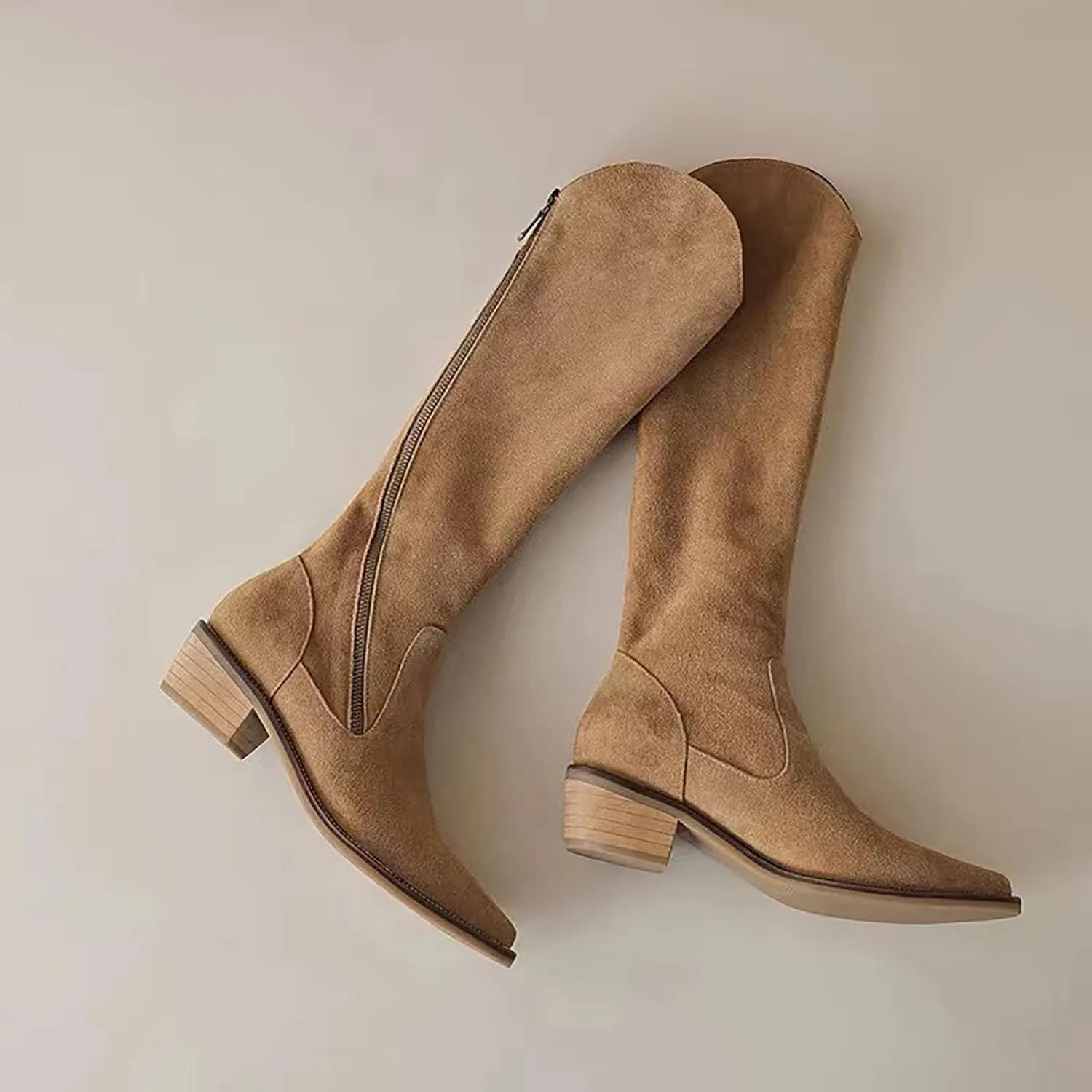 Dress Boots Women Black Womens Boots Pointed Boots for Women No Heel Booties Women'S Ankle Boots & Booties Wide Brown Boots for Women Ankle