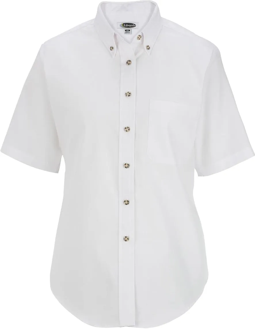 Edwards Ladies Easy Care Short Sleeve Poplin Shirt