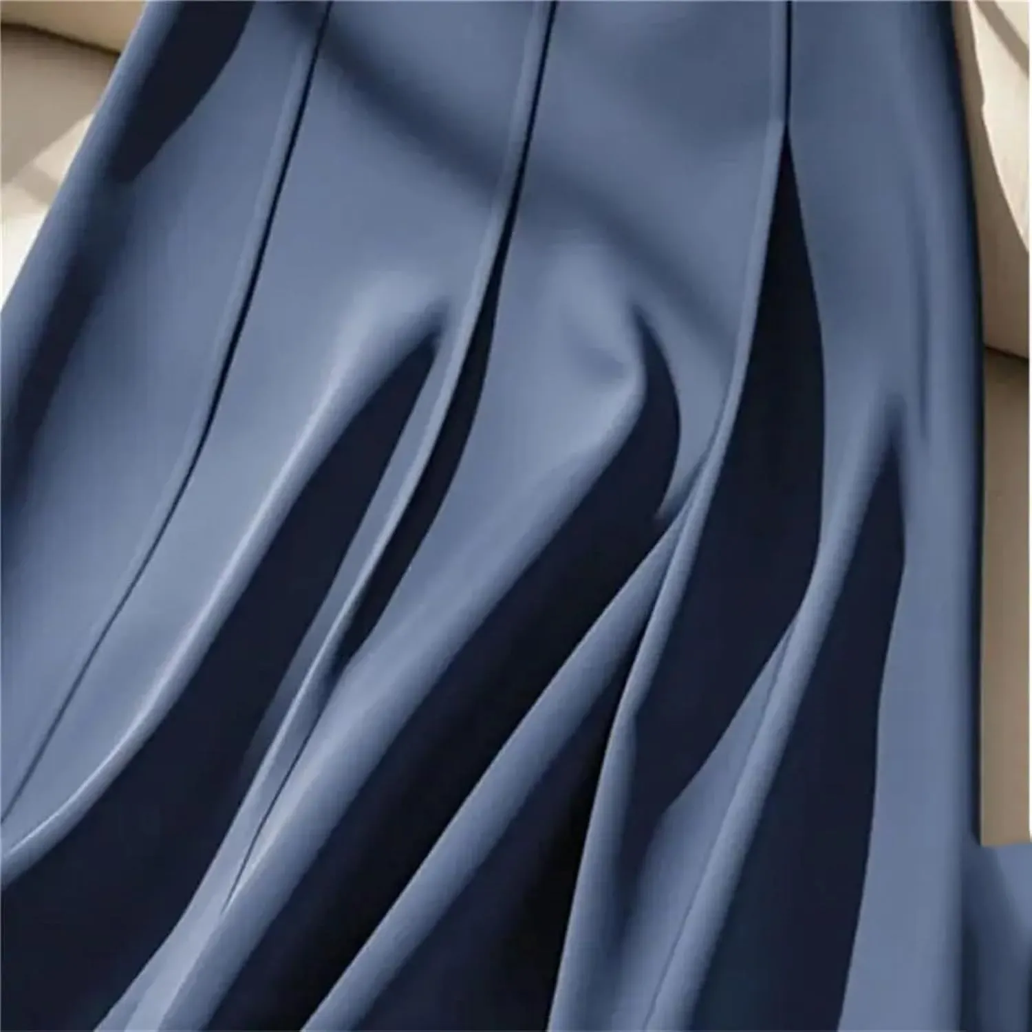 Fashion A-Line Skirt Women Pleated A-Line Midi Skirts Office Lady High Waist Half Skirt