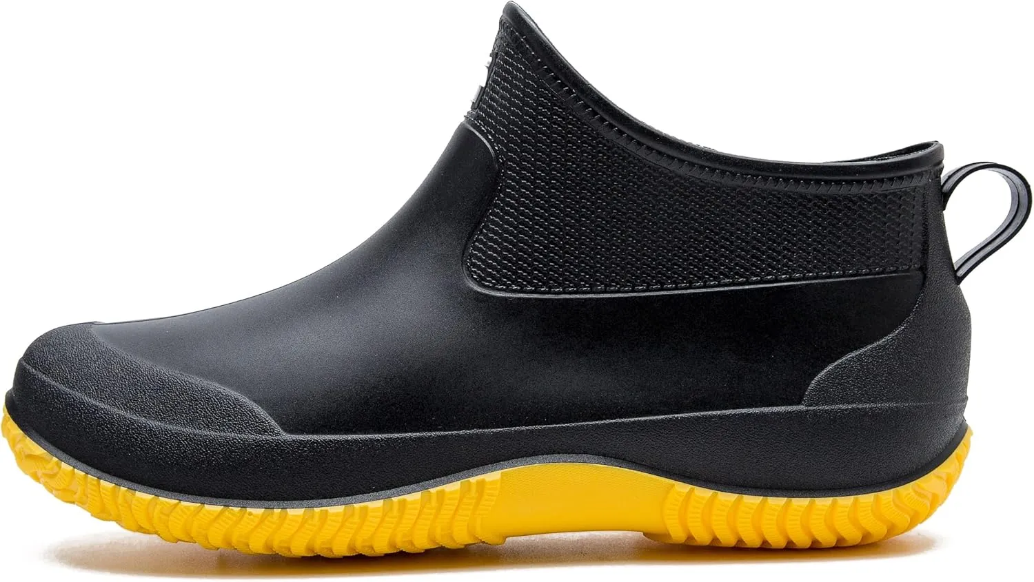 fereshte Men's Ankle Rain Boots Waterproof PVC Short Garden Boots