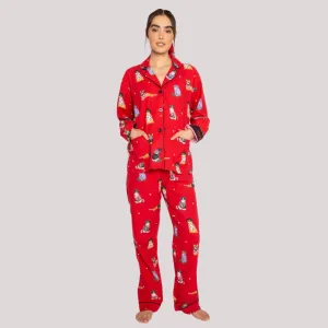 Flannel PJ Set (Red)