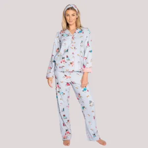 Flannel PJ Set (Sky Blue)