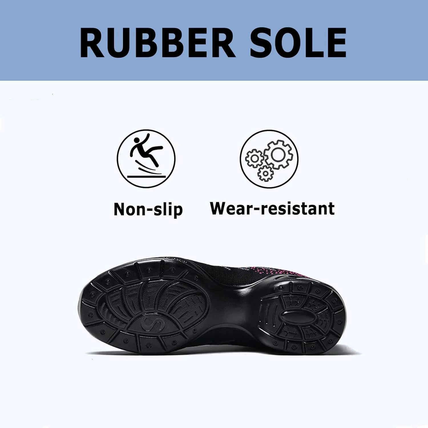FLIOZY Women's Jazz Shoes Lace-up Platform Air Cushion Dance Shoes Breathable Athletic Fitness Yoga Walking Sneaker